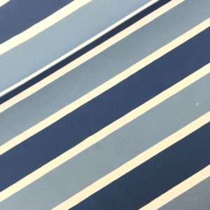 Tricot streep blauw/wit