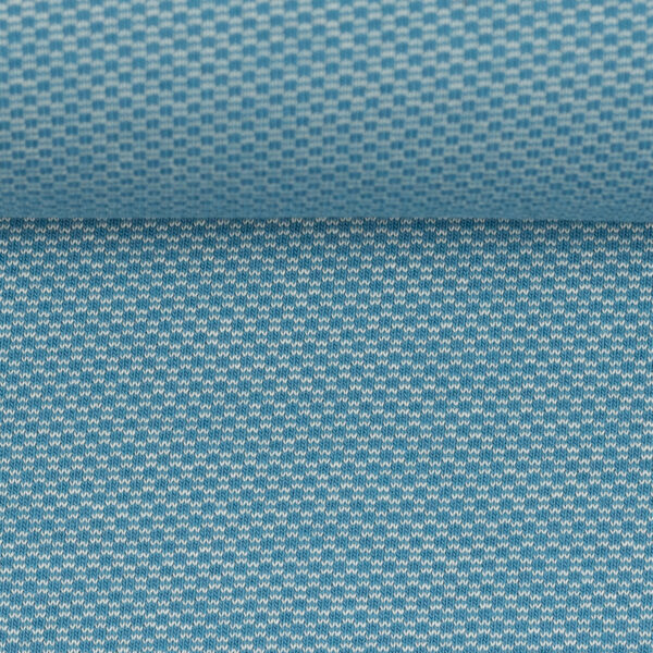 Geweven tricot blauw