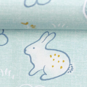Tricot bunny & flowers