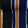Viscose stripes blue/ocre/black